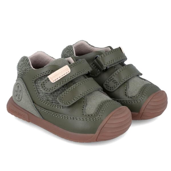 Biomecanics Babacipő 241127 - első lépés sportcipő zöld - párban, elölről