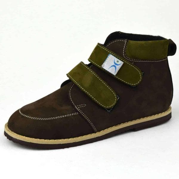 3003-drLeo-cipo-barna-zold-poszto-beles-10212.jpg dr Leo bélelt tépőzáras cipő