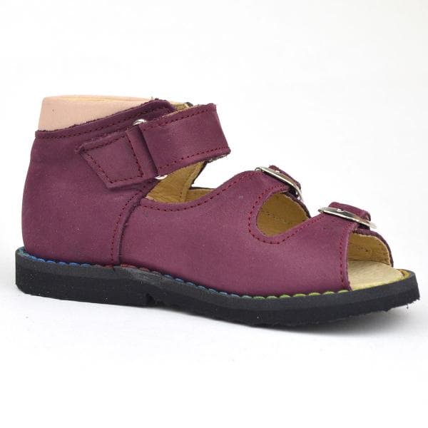 4102 drLeo kislány szandál bordó-rózsaszín gallérral 4102 drLeo kislány szandál bordó-rózsaszín gallérral