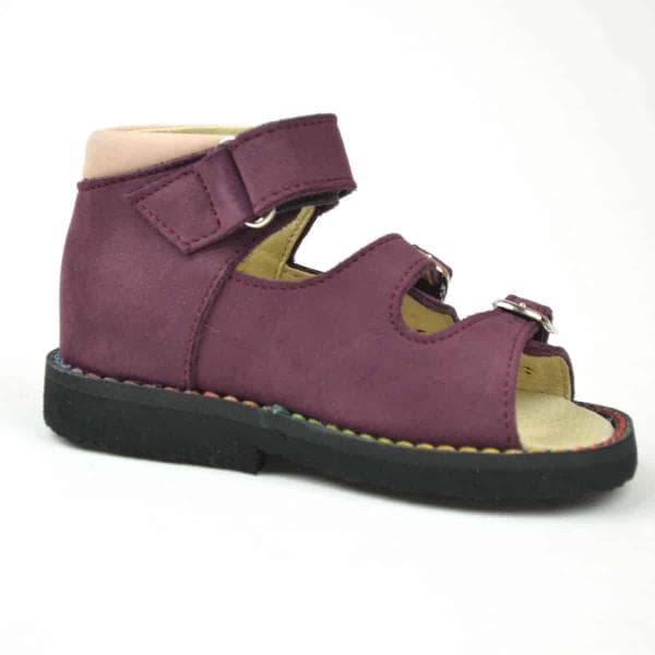 4102 kislány szandál bordó színben, kicsi virággal, belső oldal 4102 kislány szandál bordó színben, kicsi virággal, belső oldal