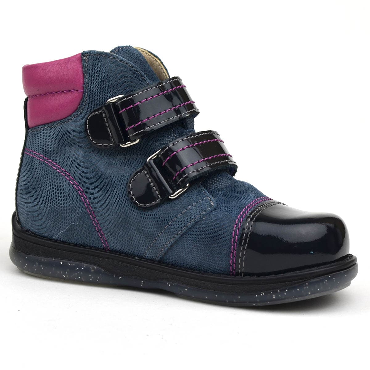 Alex kék kislány cipő supinált - kislányoknak, kék - rózsaszínű, belső oldal