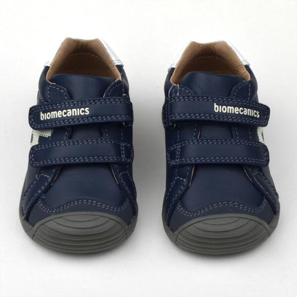 Első lépés cipő 251122 - sötétkék babacipő párban, felülről