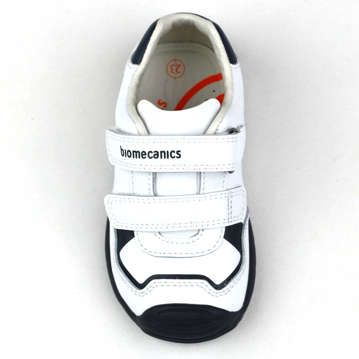 Fehér sneaker babacipő fiúknak - felülnézet