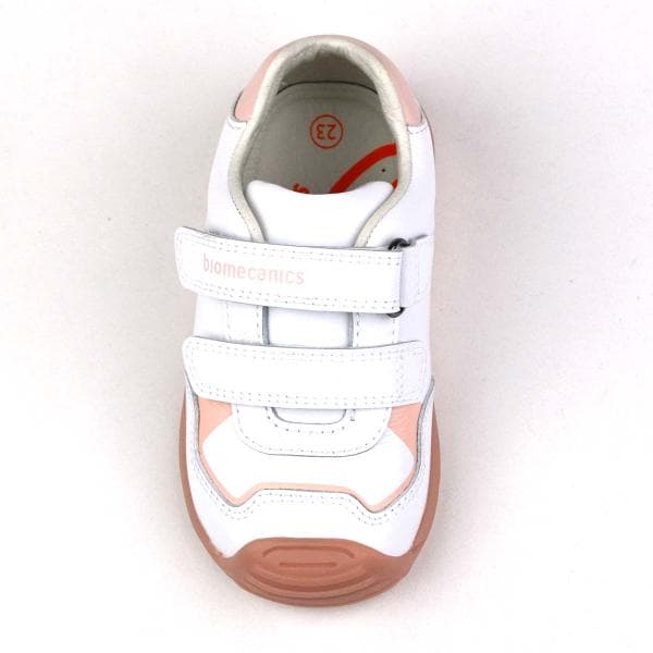 Biogateo fehér sneaker kislány babacipő - felülről Biogateo fehér sneaker kislány babacipő - felülről