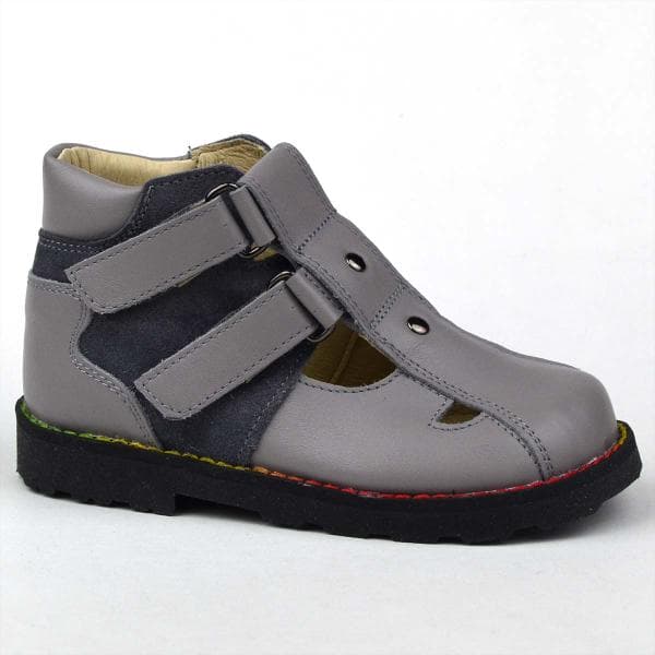 Flo-801 fiú szandálcipő 2x szürke színben Flo-801 fiú szandálcipő 2x szürke színben