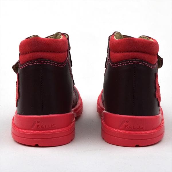 Bordó Flo-810 kislánybakancs párban - pillangóval hátulról Bordó Flo-810 kislánybakancs párban - pillangóval hátulról