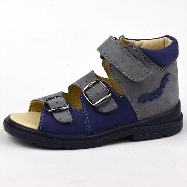 Szürke Flo-911 fiúszandál - denevérrel - oldalról Szürke Flo-911 fiúszandál - denevérrel - oldalról