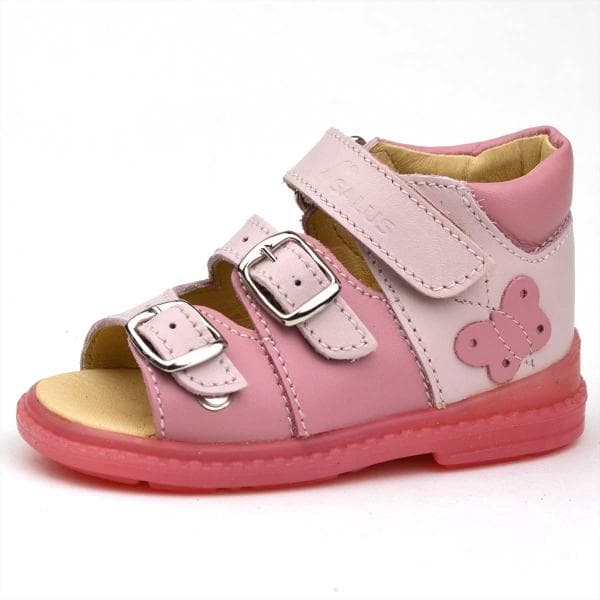 Flo-911 rózsaszín lányszandál pillangóval Flo-911 rózsaszín lányszandál pillangóval