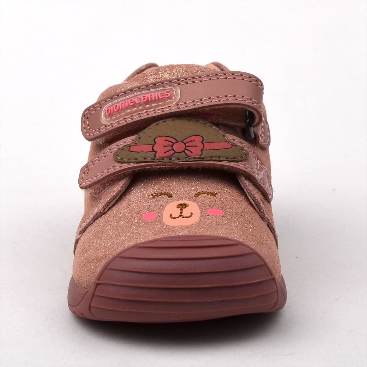 Biomecanics kislány babacipő 241107-B777 - rózsaszínű, elölről