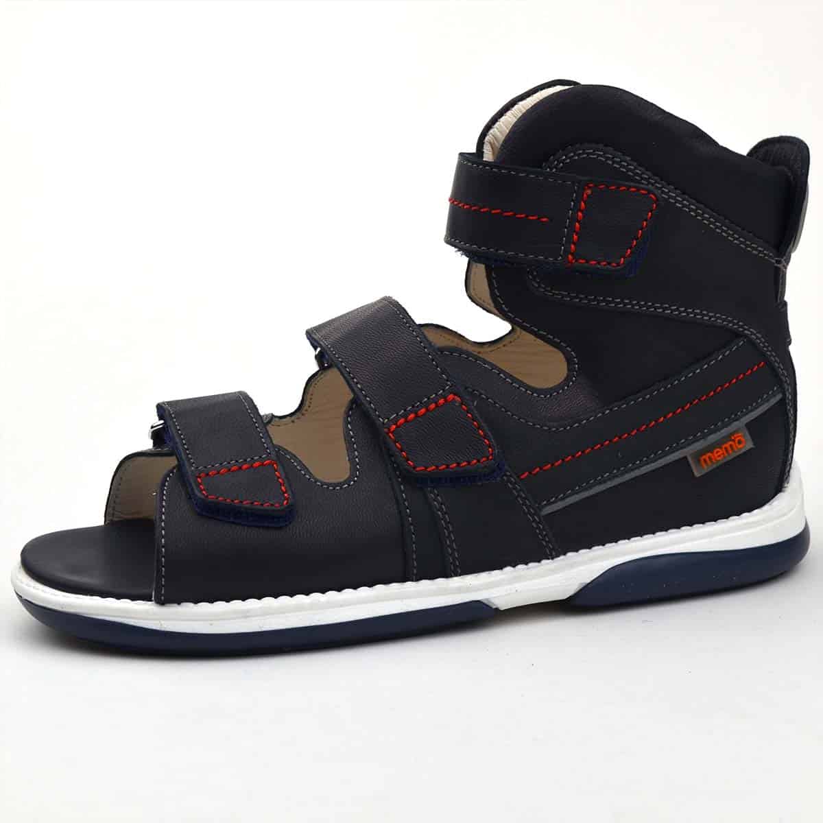 Hermes magasszárú Memo szandál, sötétkék, külső oldal Hermes magasszárú Memo szandál, sötétkék, külső oldal