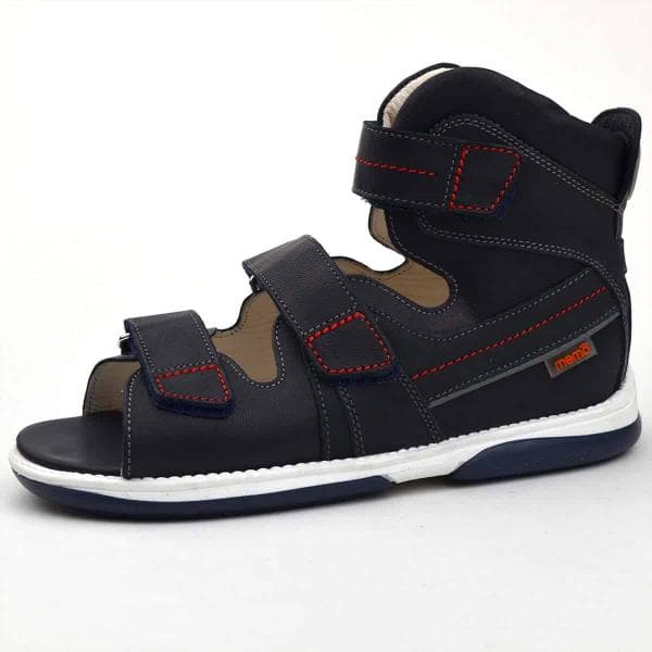 Hermes magasszárú Memo szandál, sötétkék, külső oldal Hermes magasszárú Memo szandál, sötétkék, külső oldal