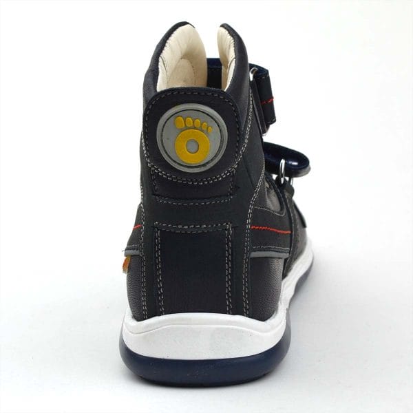 Hermes magasszárú Memo szandál, sötétkék, hátulról Hermes magasszárú Memo szandál, sötétkék, hátulról