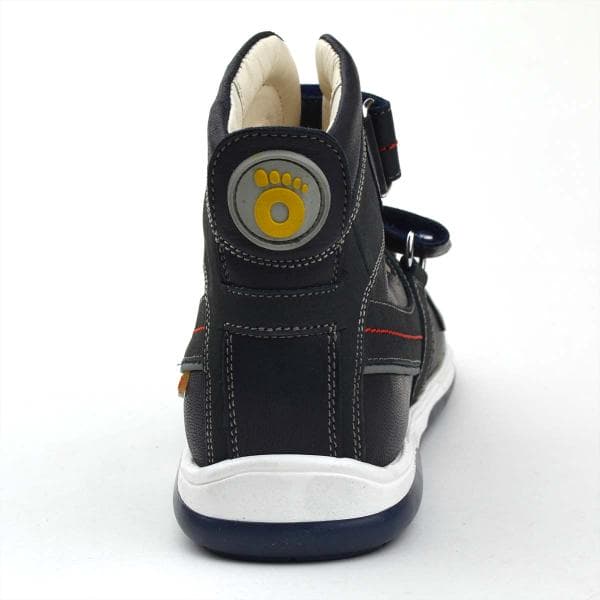 Hermes magasszárú Memo szandál, sötétkék, hátulról Hermes magasszárú Memo szandál, sötétkék, hátulról