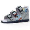Autós fiú babaszandál szürke színben, 3 csattal Autós fiú babaszandál szürke színben, 3 csattal
