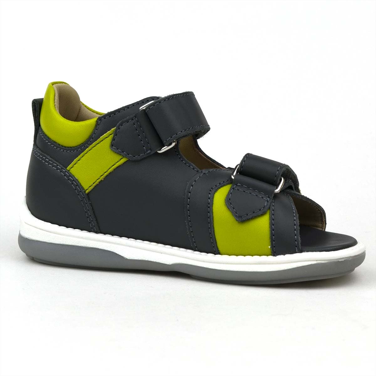 Kris szürke fiú szandál két tépőzárral - belső oldalról