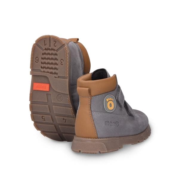 Malmo unisex bakancs szürke színben - párban, hátulról Malmo unisex bakancs szürke színben - párban, hátulról