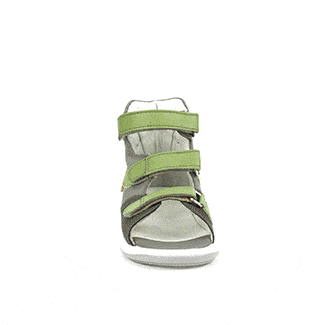 Frog fiúszandál szürke - zöld színben 360 fok forgó modell