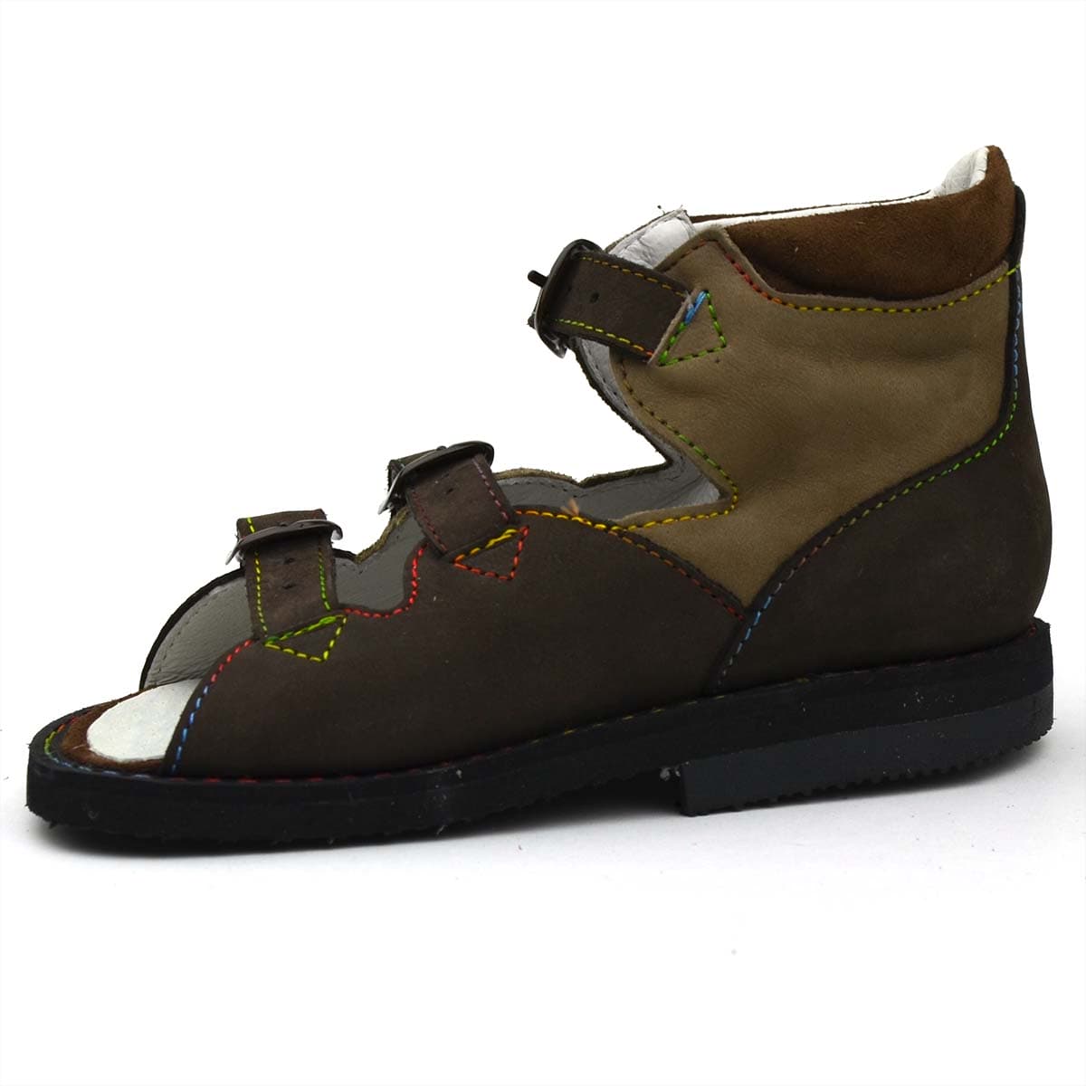 Mod05 Supy+ szupináló szandál barna színben - belső oldalról