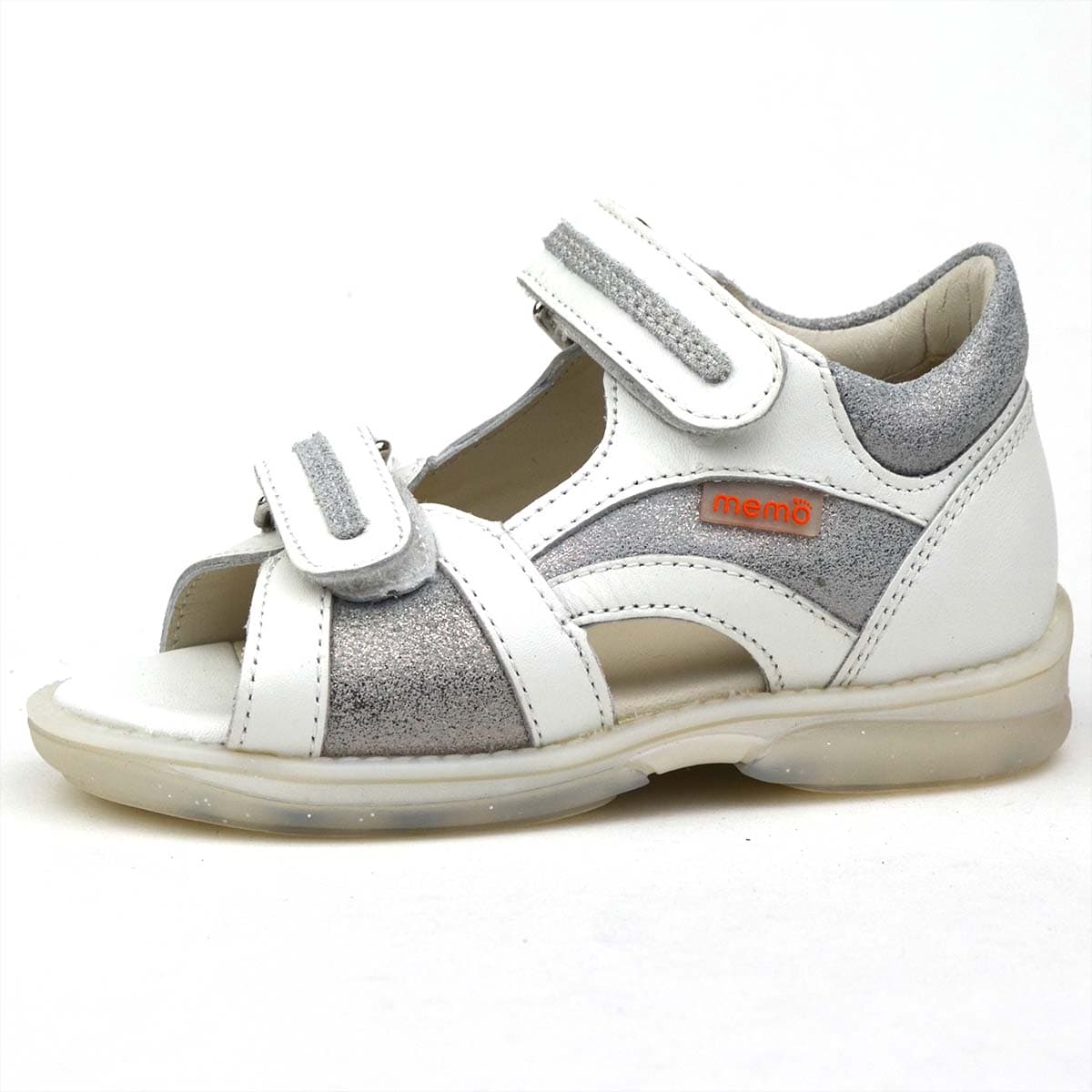 Olivia fehér kislányszandál - Memo