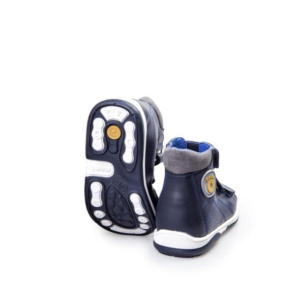 Pedro kék fiúszandál - Vegán változat - párban hátulról Pedro kék fiúszandál - Vegán változat - párban hátulról