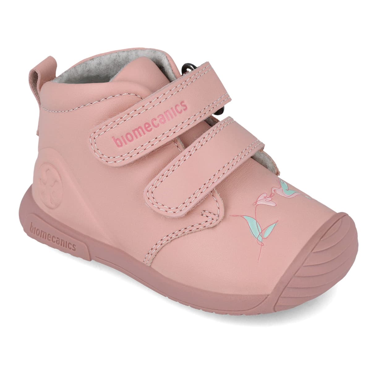 Rózsaszín bélelt babacipő 251106