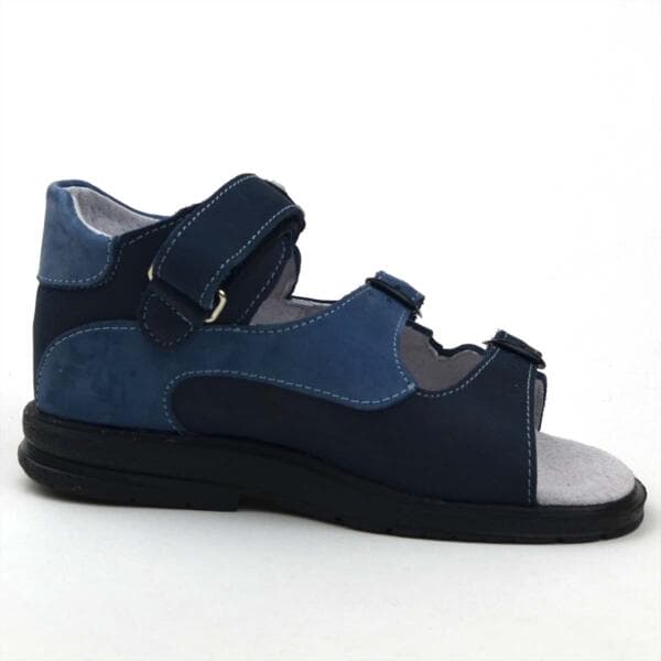 SZ4 fiúszandál 2xkék , focilabdával - belső oldala