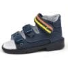 SZ4 fiúszandál sötétkék , színes csíkokkal a tépőzáron