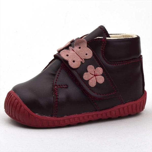 Z13 Maus első lépés cipő bordó színben, tépőzárral Z13 Maus első lépés cipő bordó színben, tépőzárral