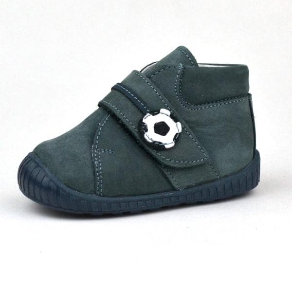 Z13 Maus tépőzáras első lépés cipő szürke színben - focilabdával Z13 Maus tépőzáras első lépés cipő szürke színben - focilabdával