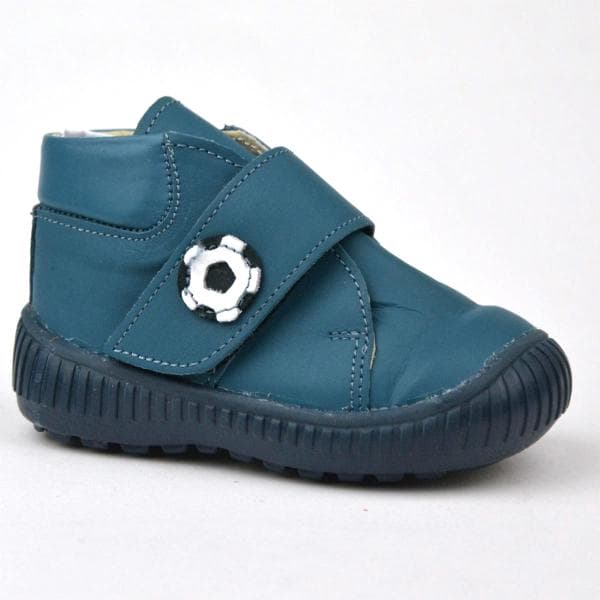 Z13 Maus tépőzáras első lépés cipő kék színben - focilabdával Z13 Maus Tépőzáras fiú babacipő kék színben - focilabdával